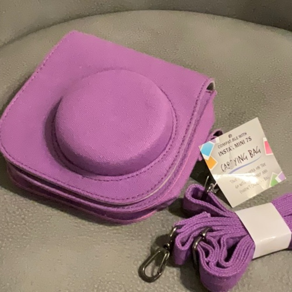 🏷️NWT. INSTAX mini 7s HARDSHELL Carrying Case with CROSSBODY STRAP